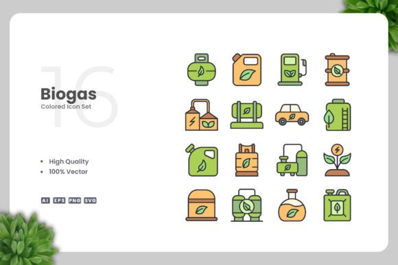 Biogas Color Icons Review for Embroidery Projects
