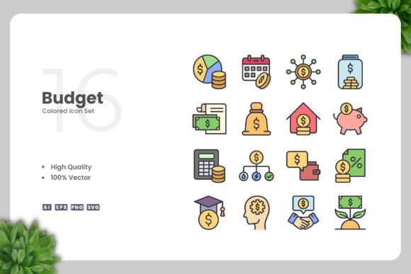 Budget Color Icons for Local Business Branding