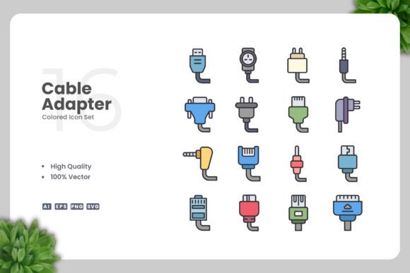 Cable Adapter Color Icons Review