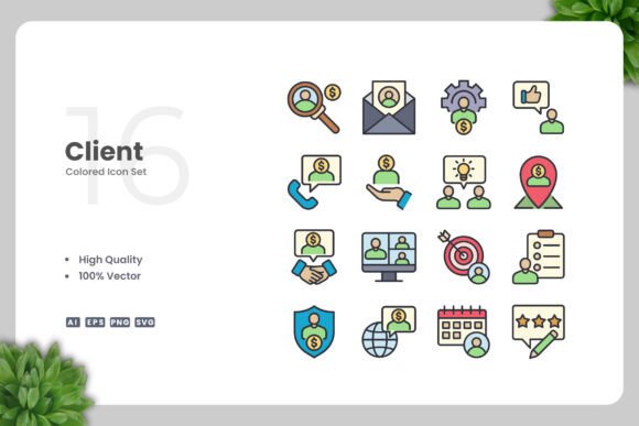Client Color Icons: A Versatile Graphic Asset for Branding and Marketing