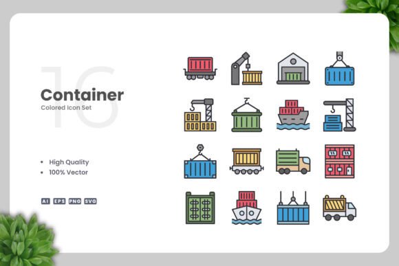 Container Color Icons: A Versatile Graphic Design Asset for Branding