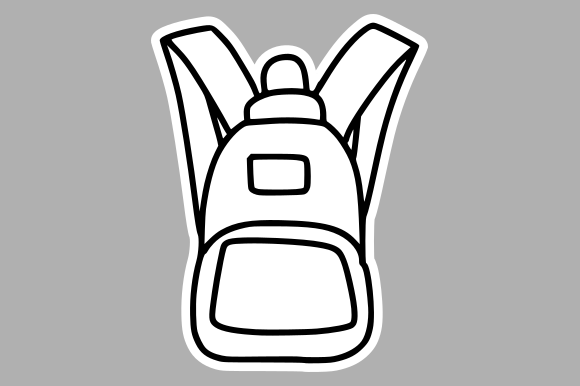 Detailed Adventure Backpack Illustration for Creative Projects