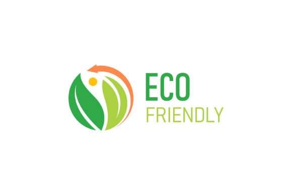 Eco Friendly Logo Green Leaf and Recycle Graphics