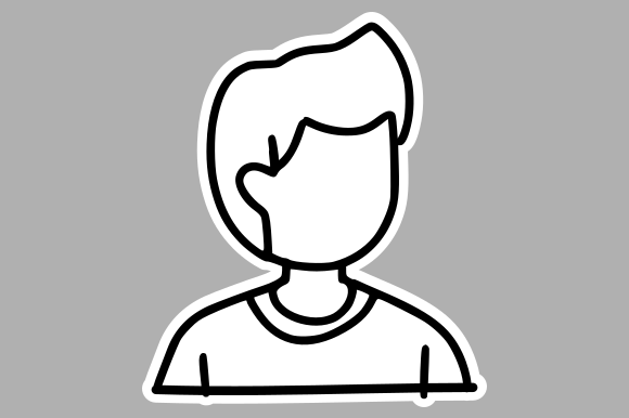 Faceless Social Media Avatar - A Versatile Graphic Design Asset