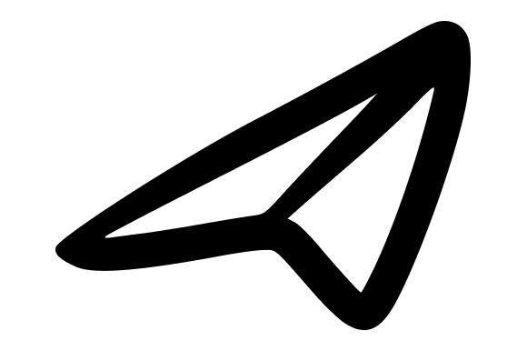 Paper Airplane Kite Illustration for Branding and Marketing Graphics