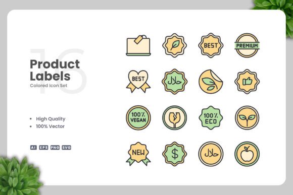 Product Labels Color Icons Review